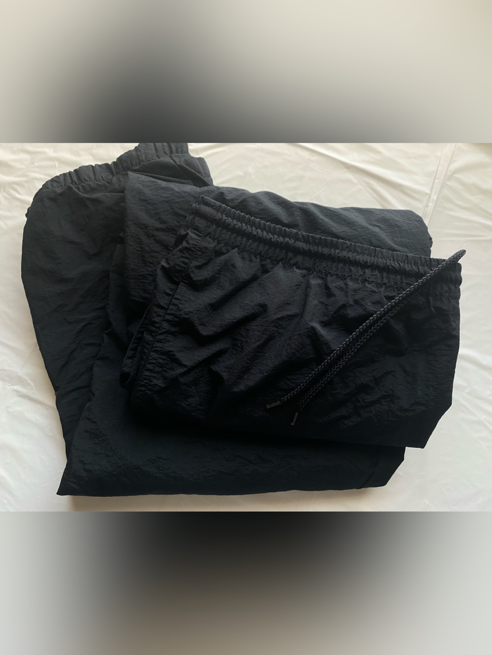 Vintage Cheetah Mervyns Lightweight Track Windbreaker Pants Black XL